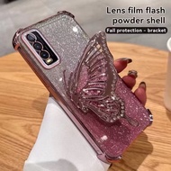 Luxury Case For Samsung A17 S24ultra S25FE A36 A56 A55 A16 A02S A03S Shockproof Corner Butterfly