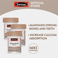 [EXP 30 NOV 2026] [Triple Pack] Swisse Ultiboost Vitamin D3 60 Caps
