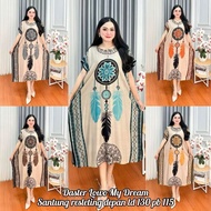 DASTER LOWO JUMBO DREAM LD 130 BAT KALONG FRONT ZIPPER NIGHTWEAR Wanita RAYON MATERIAL COOL TO WEAR 