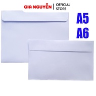 File of 100 White Envelopes A5, A6
