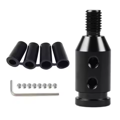 Universal Gear Shifter Shift Knob Adapter Boot Retainer Aluminum M12x1.25 for Bike Gearbox Btwin 7 C