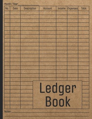 Ledger Book: Income and Expenses Tracker / Profit and Loss Ledger / Book Keeping Log for Small Busin