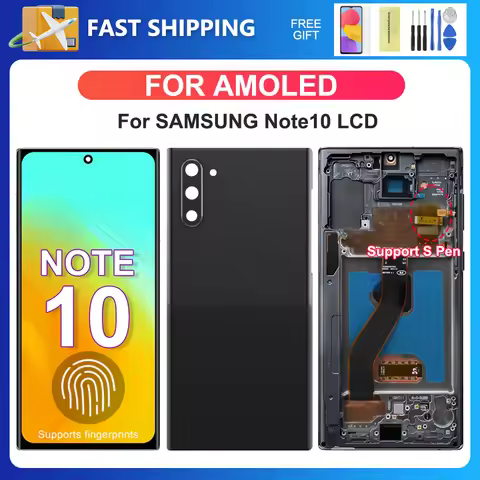Note 10 Screen Replacement AMOLED For Samsung Note10 LCD Display N970F N970U N970W N970N Touch Digit
