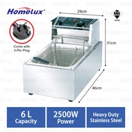 HOMELUX 6L Commercial Electric Deep Fryer Single Tank HBDF-81A