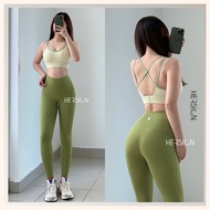 HERSIGN Women's gym Set Women's yoga Set Dual strap bra and leggings SMIXB32BL28A HERSIGN CORELYNE c