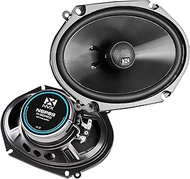 NVX NSP68 Set of 2 N-Series 6 x 8 inch Professional Grade True 80 watt RMS 2-Way Coaxial Car Speaker