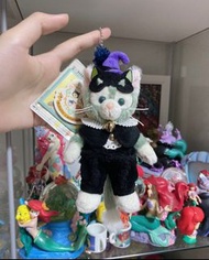 臉超甜！日本罕見絕版東京海洋迪士尼2014年 萬聖節 限定黑貓造型Duffy公仔Toni 達菲Duffy duffy shelliemay may gelatoni 公仔吊飾掛飾掛件站姿kc。春季秋季