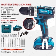 MAKI Drill Cordless Drill impact Drill 2×Batteri Cordless Impact Drill
