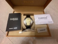 全新 Parnis 骷髏頭夜光機械手錶 