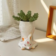 Creative Nine-Tailed Fox Flowerpot Outdoor Garden Courtyard Ornaments Succulents Cactus Monkey Tail 