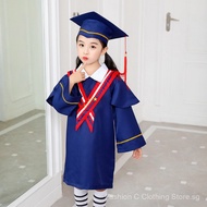 New children's graduation gown for kindergarten and elementary school students, academic gown with c