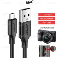 Sony Alpha A6300 / A6300 / ILCE-6300 / 6300 camera cable connects computer, laptop to livestream, tr