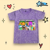 [FREE NAME] Children's Washed T-Shirt with ANOMALY BRAINROT Motif, Premium Material, UNISEX