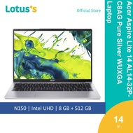 Acer Aspire Lite 14 AL14-32P- [319D Fresh Blue / 370U Pure Silver] WUXGA Laptop  (i3-N3558GB512GB14"