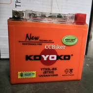 Koyoko Motorcycle Battery YTX5L-BS (BTX5) 12V5AH/10HR (Suzuki V100/ Belang150R/ CRF450X)