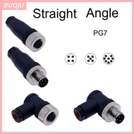 DUOJU M12 Sensor Connector, Connector Sensor Plug M12 Aviation Plug, M12 Sensor Cable Connector Wate