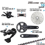 SHIMANO DEORE M4100 Groupset 1X10 Speed จักรยานภูเขา MTB Shifter ด้านหลัง Derailleur SGS 11-42T 11-4