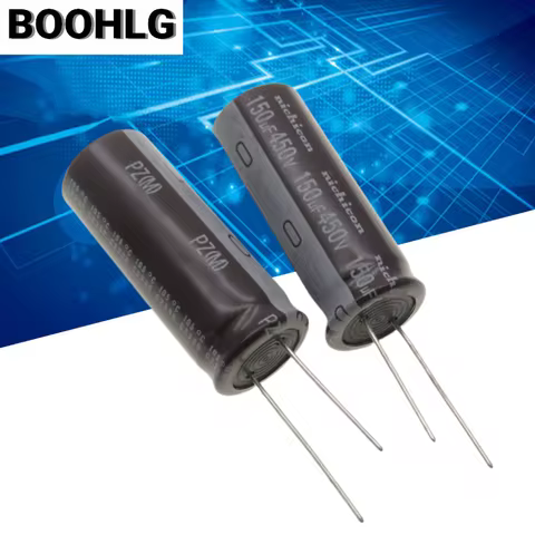 5PCS original 150UF 450V electrolytic capacitor 450V 150UF 18X45 CS high frequency and low resistanc