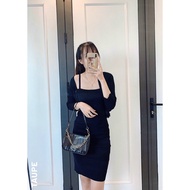 2-piece dress and cardigan set