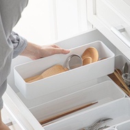 日本霜山 PET抽屜分隔/鏡櫃用可層疊收納盒(加深款)-L-3入