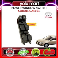 【 TOYOTA COROLLA AE101 】 Main Power Window Switch - Driver Switch ( 1991 - 1998 / OEM Fitting / Made in Malaysia )
