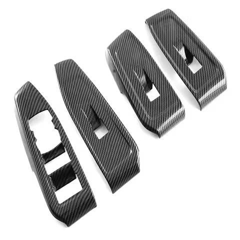 1Set ABS LHD Window Glass Lift Trim Switch Button Panel Frame Interior Decorative for Ford Ranger Ev