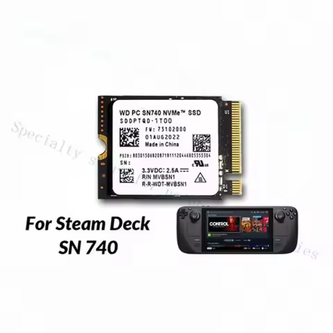 TT WD SN740 512GB 1TB 2TB M.2 2230 SSD NVMe PCIe4x4 For Steam Deck ASUS ROG Laptop