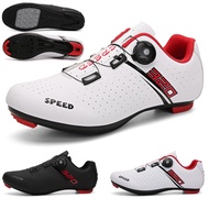 New Men Cycling Shoes MTB Crossing Bicycle Sports Shoes Outdoor Ladies SPD Scooter Shoes Racing Shoelace Lock Road Cycling Shoes
