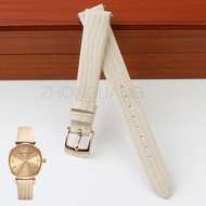 手表带 Original Genuine Armani Beige Lizard Pattern Strap Women's Leather Watch with Gold Pin Buckle Bracelet AR1681 14MM