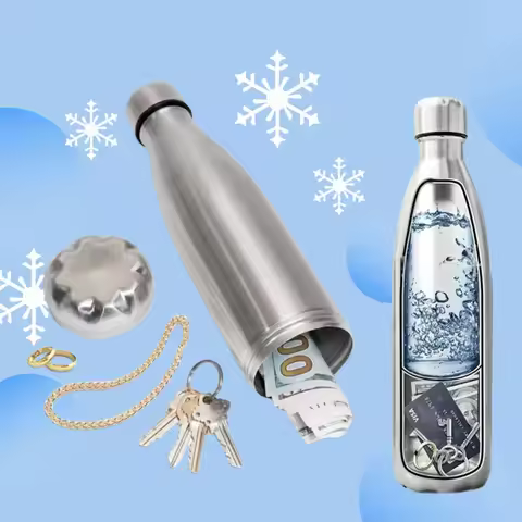 750ml Diversion Water Bottle Portable Water Bottle Secret Stash Pill Organizer Can Safe Hiding Spot 
