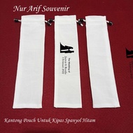 PUTIH HITAM Pouch POUCH BLACU FAN SOUVENIR BLACK SEPANYOL FAN WHITE SEPANYOL