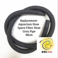 Replacement Aquarium Hose Spare Filter Hose Grey Pipe Set Aquarium Top Filter 98cm