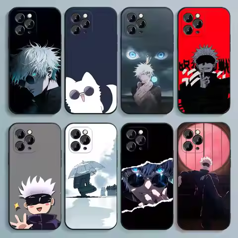J-Jujutsu K-Kaisen G-Gojo Anime Phone Case For iPhone 17,16,15,14,13,12,Pro,Max,Plus,E,SE4,Air,Mini 