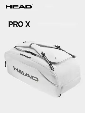 HEAD PRO X Racqpack Tennis Bag Sports Bag Tennis Racket Bag White Tennis Backpack Racqueteira Backpa