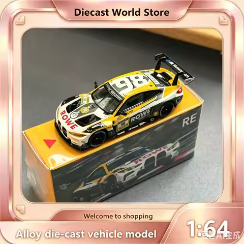 MY RE 1:64 BMW M4 GT3 ROWE Racing #98 Championship Car, Car Model.