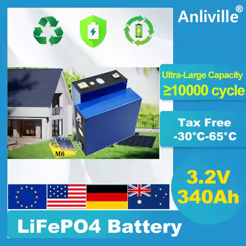 340Ah Lifepo4 Battery 3.2V Ultra-Large Capacity 8000+Deep Cycle,for Solar System RV E-scooter BMS Co