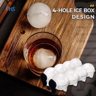 FHS Four-hole Ice Hockey Model Whiskey Vodka Round Ice Box Ice Hockey Spherical Ice Box Grinder Ice Maker Ice Hockey Bar Tool