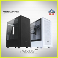 Tecware Nexus Air TG ATX Black White Desktop Computer PC Case