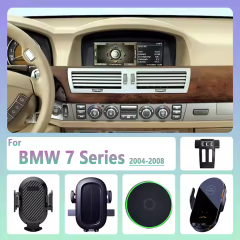 For BMW 7 Series 730i 740i 750i 760i E65 2004-2008 Car Phone Holder Wireless Charging Magnetic Phone
