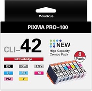 CLI-42 Ink Cartridges High Capacity Compatible CLI 42 Ink Cartridges Replacement for Canon PIXMA PRO
