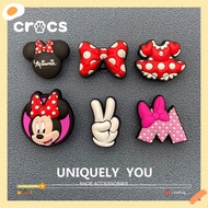cute jibbitz charms Minnie Mouse cartoon accessories jibbitz for cute shoe accessories