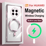 Soft Case Magnetik Support Magsafe Wireless Charging Phone Case Silikon Huawei P30 Pro Huawei P40 Pr