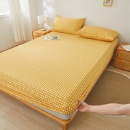 SUNLIGHT HOME Tấm ga trải giường sọc kẻ sọc 12 màu ga trải giường màu trơn vỏ nệm thoáng khí