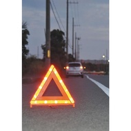 AMON Triangular stop sign for prevention of rear-end collisions, day/night type, foldable, patented 