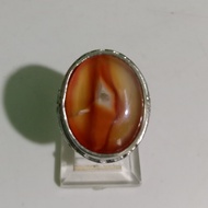 Cincin Batu Akik Sulaiman Madu Combong