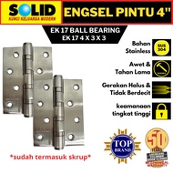 Solid Door Hinge 4" Stainless Ek 17 4" X 3" X 3 4Bb Us32D Stainless Solid Hinge 4 Inch Ball