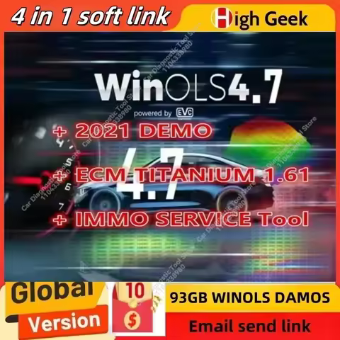 Winols 4.7 completamente activado + 93GB Damos Windows 7 10 11 No es necesario Vmware multilingüe + 