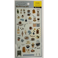 [Stationery Book Wish] Berger Coffee Time Decoration Notebook Stickers Decorative BST-12002