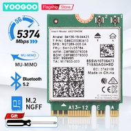 YOOGOO Intel WiFi 6E Card Wireless Intel AX210 802.11AX AC Bluetooth 5.3 NGFF M.2