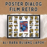 ✨ Poster Dialog Film Retro - Ali Baba Bujang Lapok – Gaya Klasik, Jiwa Nostalgia ✨
